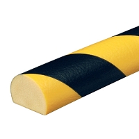 Varovný a ochranný profil 1, černá / žlutá, 4 cm × 3 cm × 500 cm